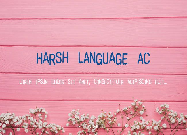 Harsh language AC example